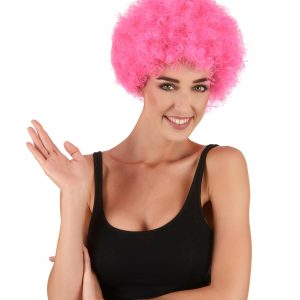 PERRUQUE AFRO ROSE Homme-Femme