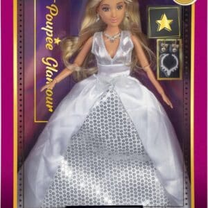 Poupée Mannequin Glamour - Robe Blanche