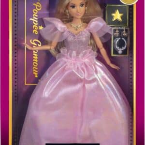 Poupée Mannequin Glamour - Robe Rose
