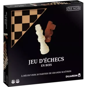 Jeu d'Echecs en Bois - Série Noire