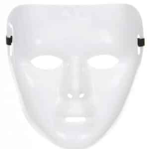 MASQUE BLANC BRILLANT ADULTE