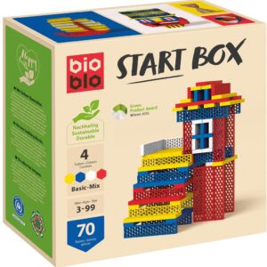 BIOBLO - START BOX BASIC-MIX 70 BRIQUES 4 Couleurs