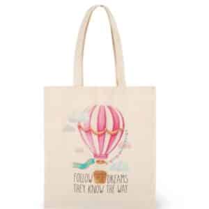 TOTE BAG LEGAMI - Ballon Montgolfière Rose