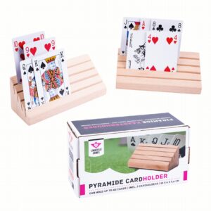 PORTE CARTES EN BOIS MASSIF PYRAMIDE