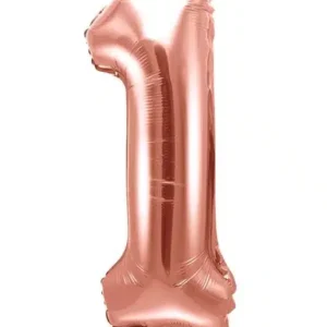 Ballon Aluminium Chiffre Rose Gold 36 cm - Chiffre 1