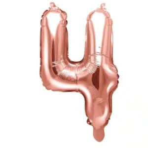 Ballon Aluminium Chiffre Rose Gold 36 cm - Chiffre 4
