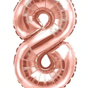 Ballon Aluminium Chiffre Rose Gold 36 cm - Chiffre 8
