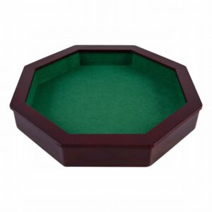 PISTE DE DÉS EN BOIS OCTOGONALE 38 CM